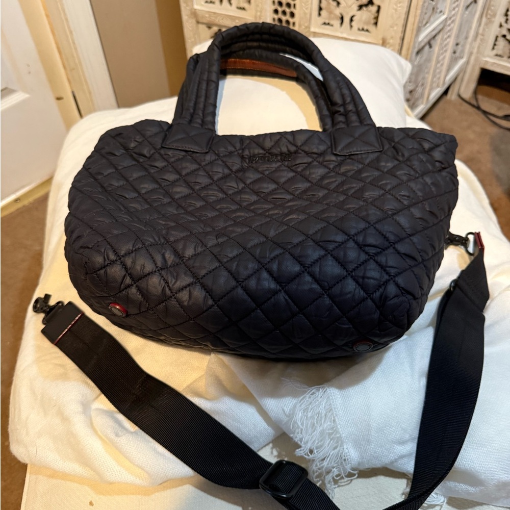 MZ Wallace Black Small Metro Deluxe Tote